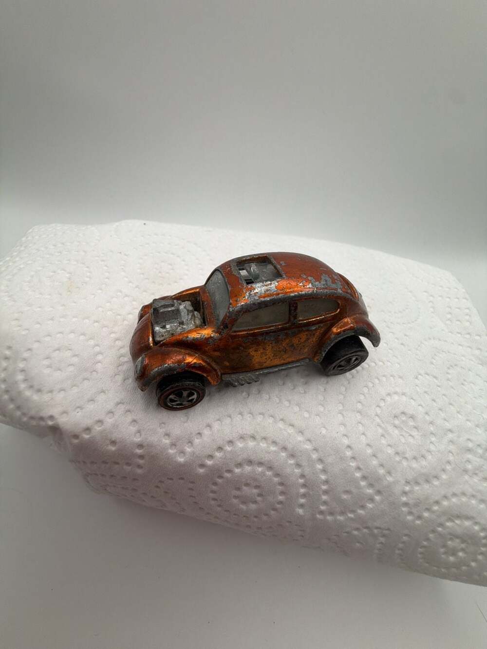 Vintage Hot Wheels Redline Custom Volkswagen Diecast Car Orange Sweet 16